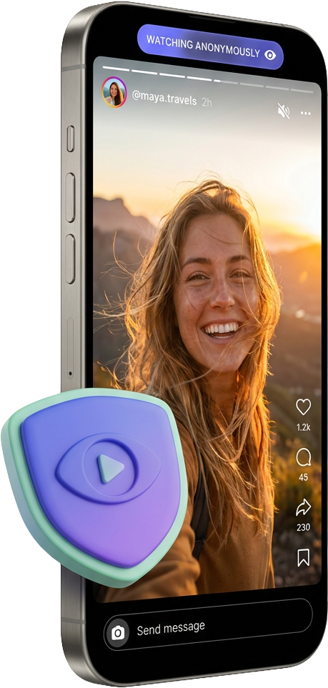 Anonymous Instagram story viewer preview